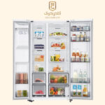 یخچال فریزر ساید بای ساید سامسونگ مدل RS80DG5402WWRE