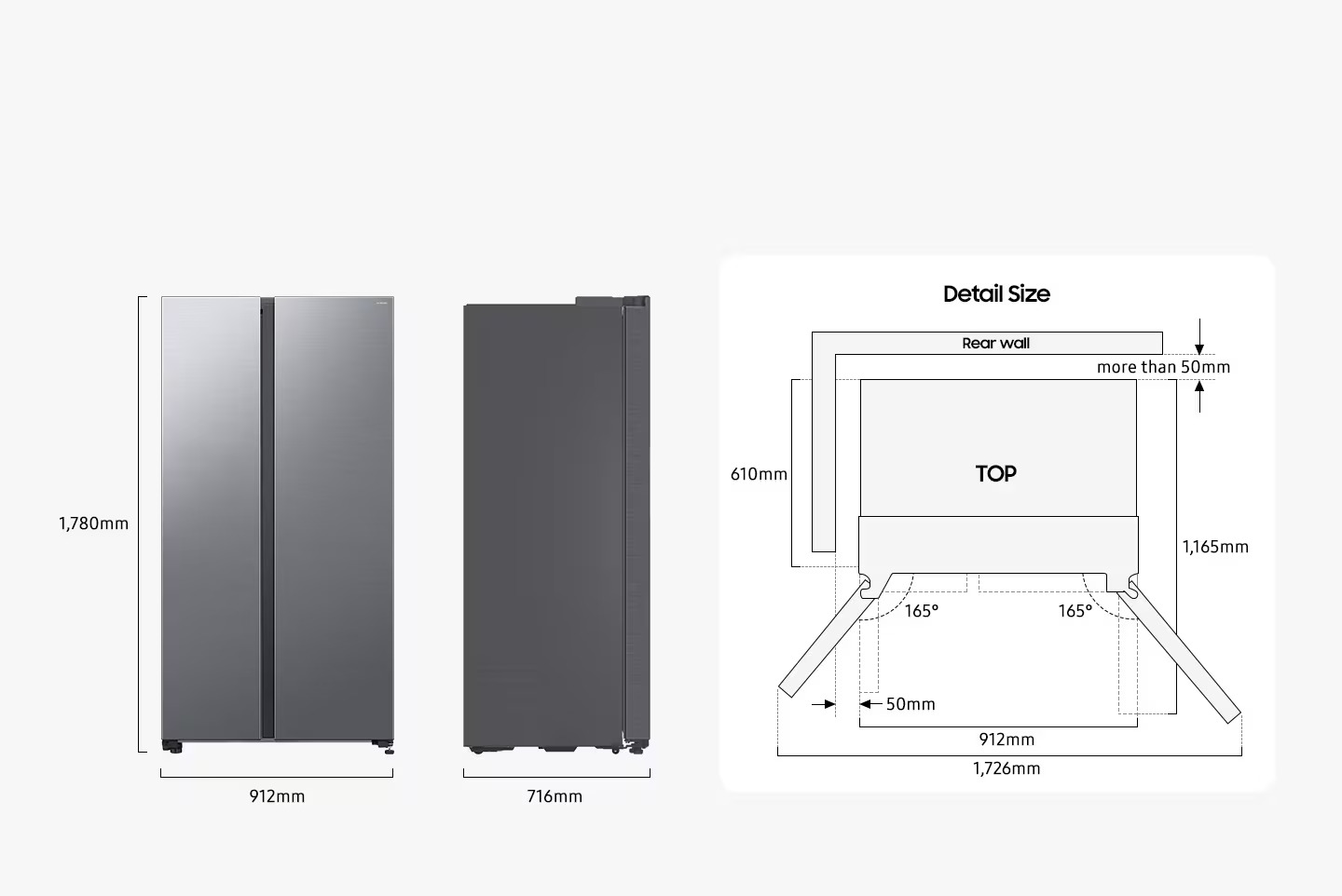 ابعاد RS70F64K1TAE